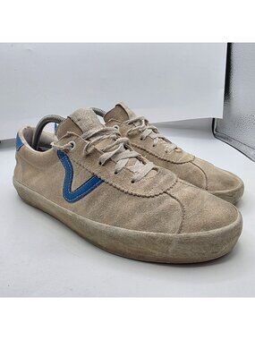 Vans Sport Low Surf The Web Mens Size 10 Beige Blue Casual Skateboarding Shoes